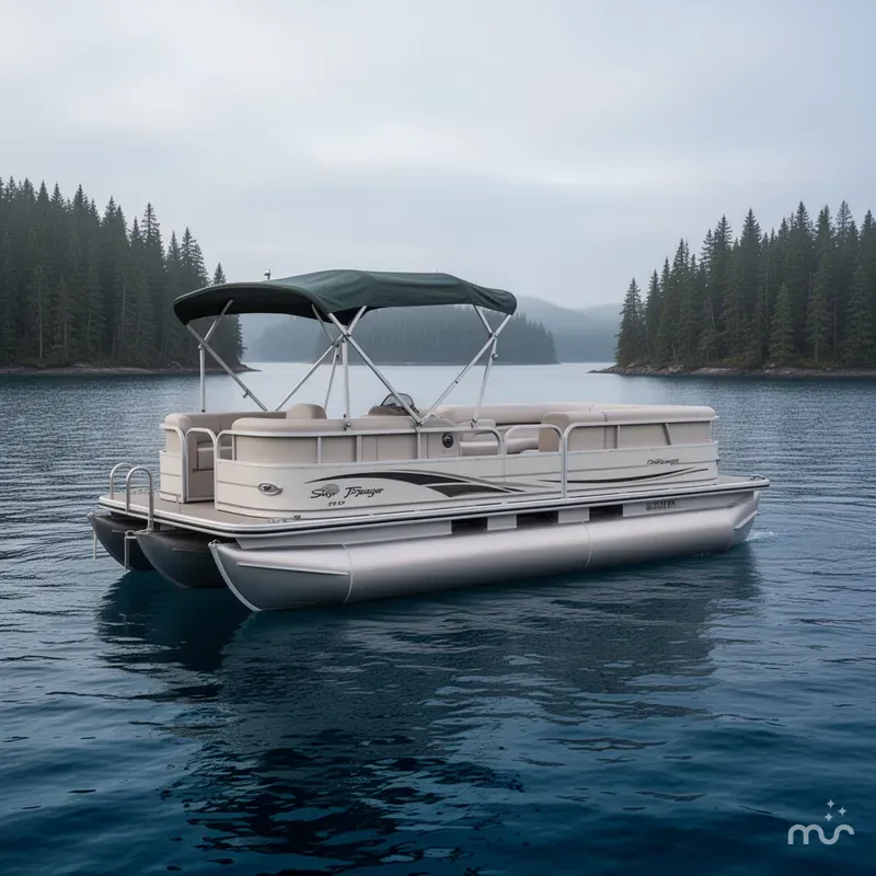 The Image of Sun Tracker Party Barge 22 DLX 2005 - 0