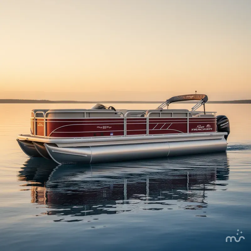 The Image of Sun Tracker Party Barge 22 RF DLX 2023 - 0