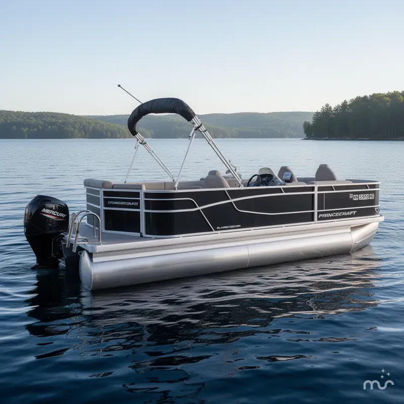 Slide: The Image of Princecraft 21 Sportfisher 2S Pontoon & 90HP Mercury 4-Stroke -$27,995 2021 - 0