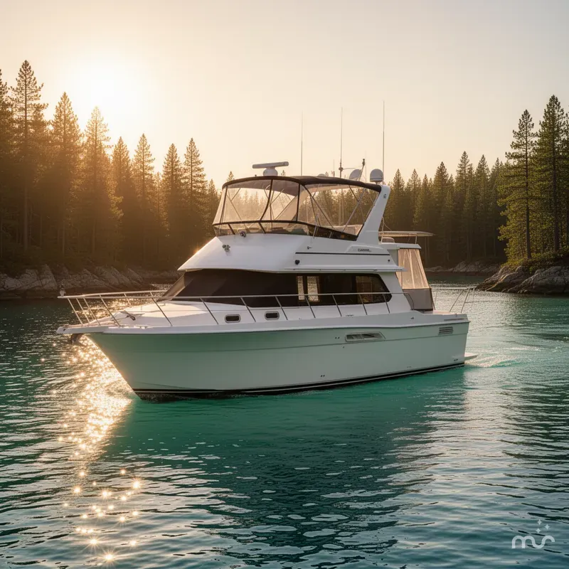 Slide: The Image of Carver Yachts 450 Voyager Pilothouse 1999 - 2