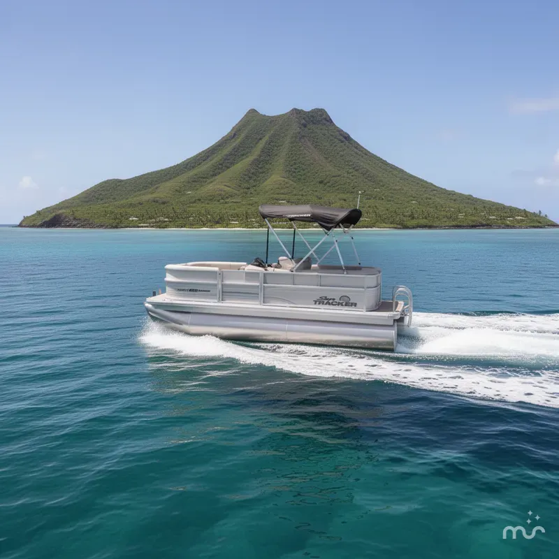 Slide: The Image of Sun Tracker Party Barge 16 DLX 2026 - 4