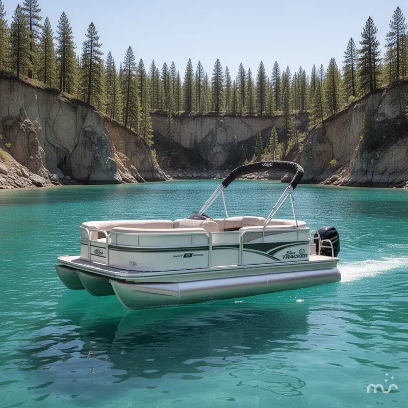 The Image of Sun Tracker Party Barge 16 DLX 2026 - 0