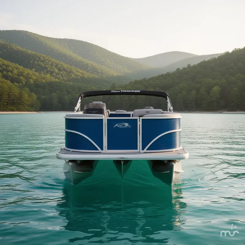 Slide: The Image of Sun Tracker Party Barge 16 DLX 2026 - 3