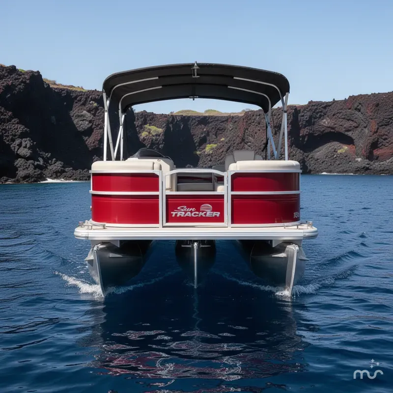 Slide: The Image of Sun Tracker Party Barge 18 DLX 2026 - 1