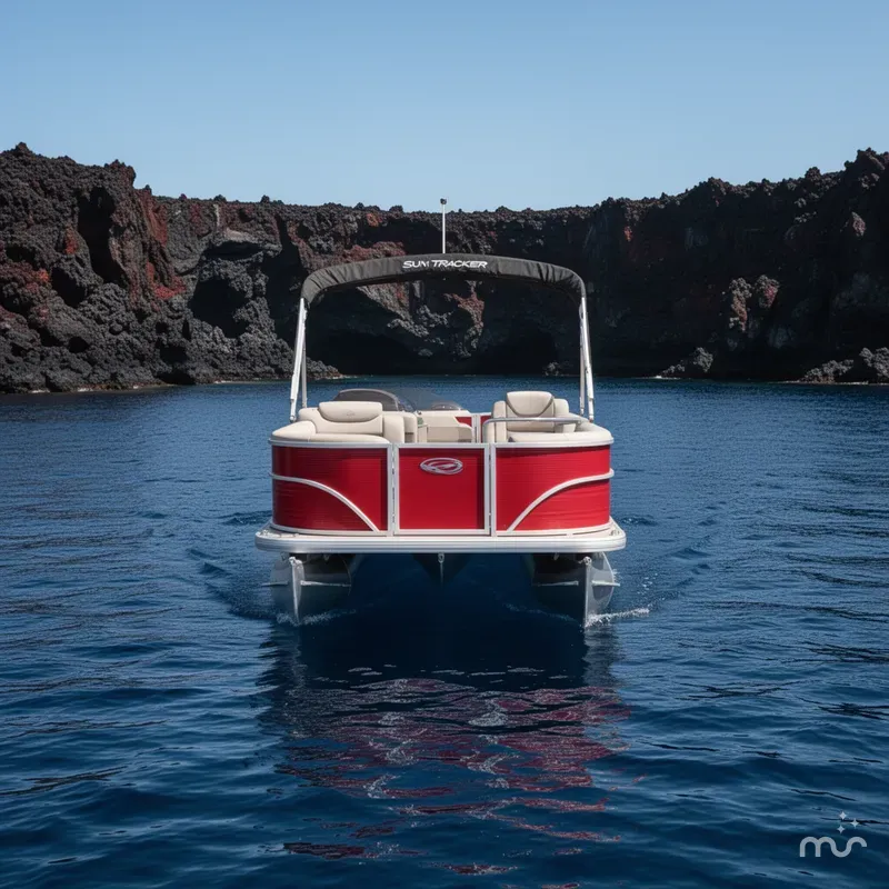 Slide: The Image of Sun Tracker Party Barge 18 DLX 2026 - 3