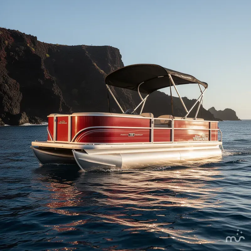 Slide: The Image of Sun Tracker Party Barge 18 DLX 2026 - 4