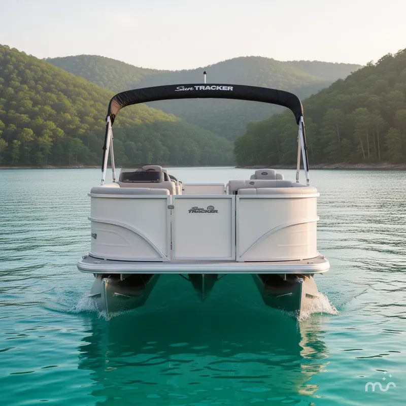 Slide: The Image of Sun Tracker Party Barge 16 DLX 2026 - 3