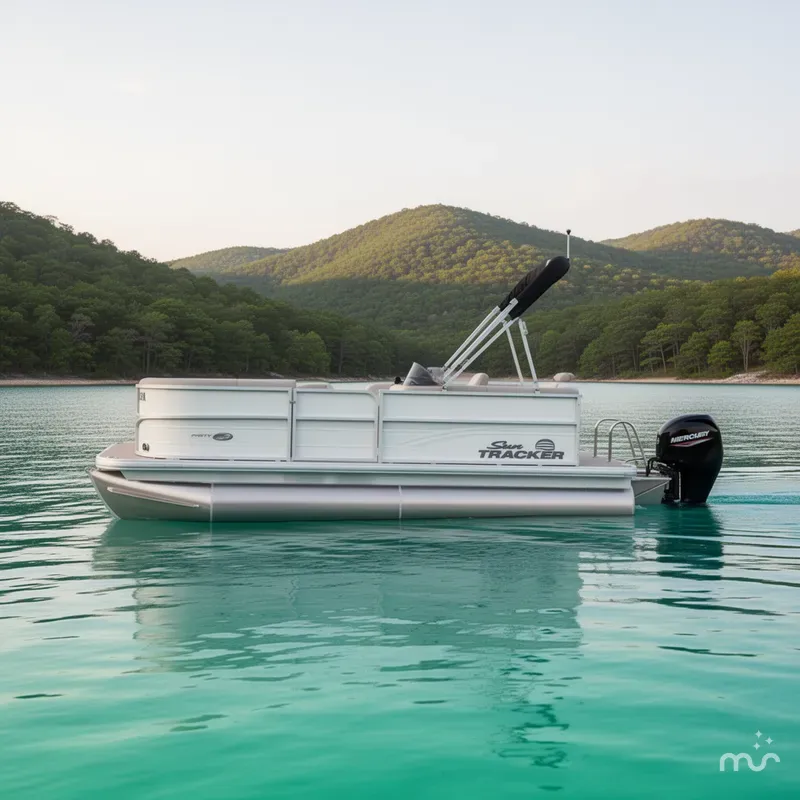 Slide: The Image of Sun Tracker Party Barge 16 DLX 2026 - 4
