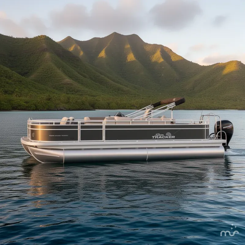 Slide: The Image of Sun Tracker Fishin' Barge 22 DLX 2026 - 2