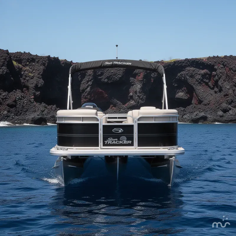 Slide: The Image of Sun Tracker Party Barge 22 RF DLX 2026 - 1