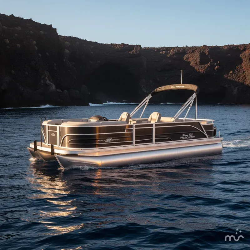 Slide: The Image of Sun Tracker Party Barge 22 RF DLX 2026 - 4