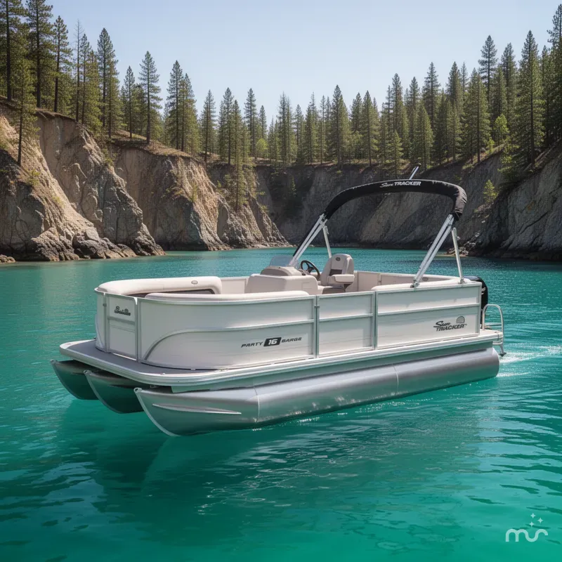 The Image of Sun Tracker Party Barge 16 DLX 2026 - 0