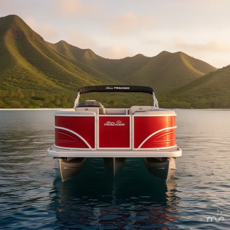 Slide: The Image of Sun Tracker Party Barge 18 DLX 2026 - 3