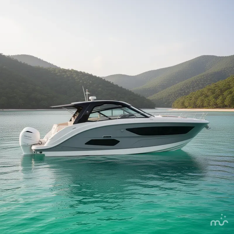 Slide: The Image of Sea Ray Sundancer 370 Outboard 2026 - 2