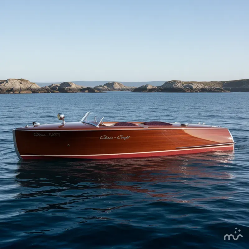 Slide: The Image of Chris-Craft 18 Runabout 1952 - 2