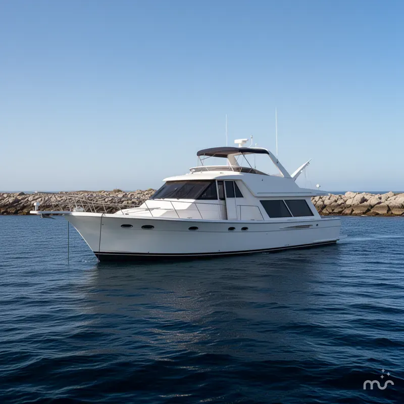 Slide: The Image of Meridian 490 Pilothouse 2004 - 2