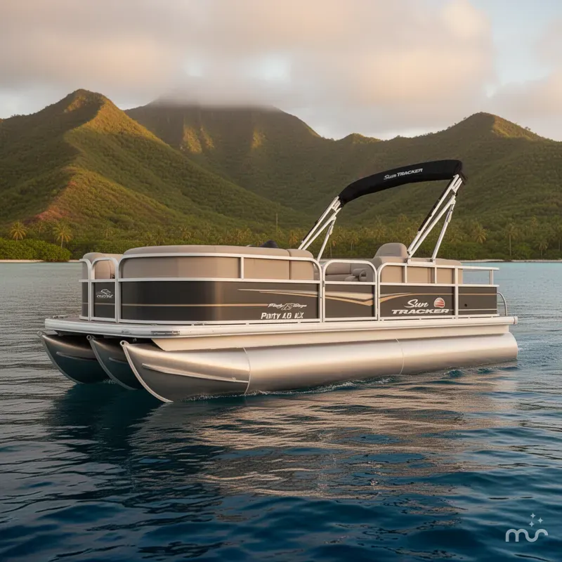 The Image of Sun Tracker Party Barge 18 DLX 2022 - 0