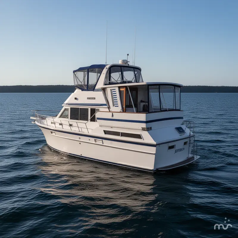 Slide: The Image of Jefferson 42 SE Sundeck Motor Yacht 1987 - 1