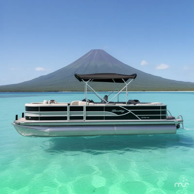 Slide: The Image of Bentley Pontoons Fish 243 4-Point 2026 - 2