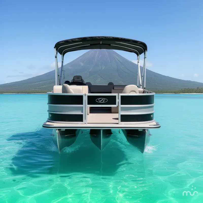 Slide: The Image of Bentley Pontoons Fish 243 4-Point 2026 - 3