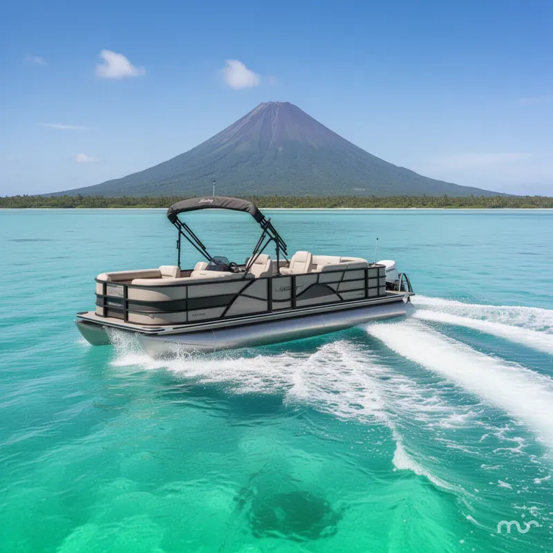 Slide: The Image of Bentley Pontoons Fish 243 4-Point 2026 - 4