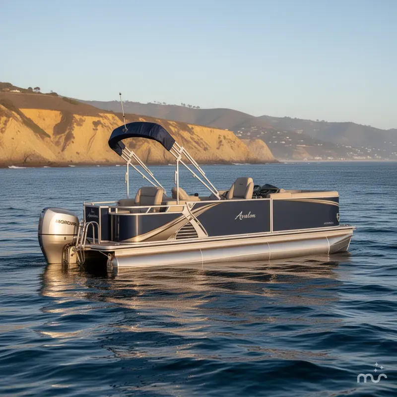 Slide: The Image of Avalon Avalon LSZ Rear Fish - 23 FT w/ 150HP Mercury! 2026 - 2