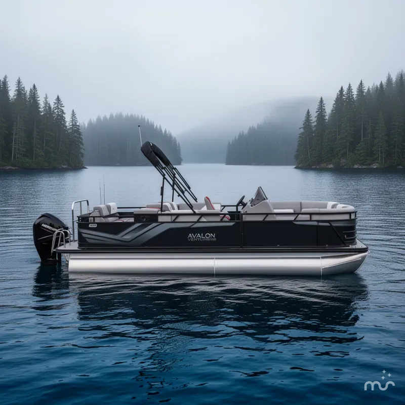 Slide: The Image of Avalon Venture 85 Rear Fish - 25 FT w/ 150HP Mercury! 2026 - 2