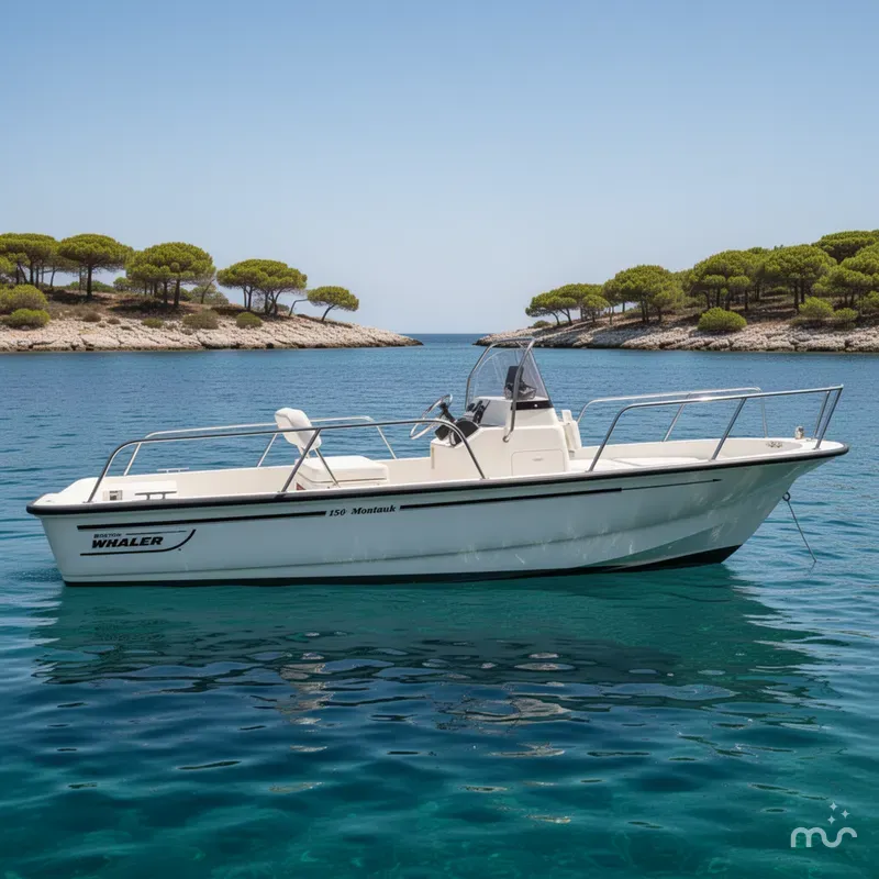 Slide: The Image of Boston Whaler 150 Montauk 2014 - 2