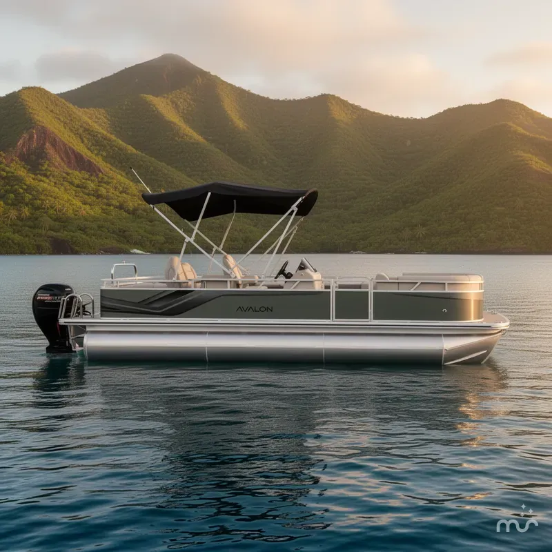 Slide: The Image of Avalon Venture 85 Rear Fish 23 FT 2026 - 2