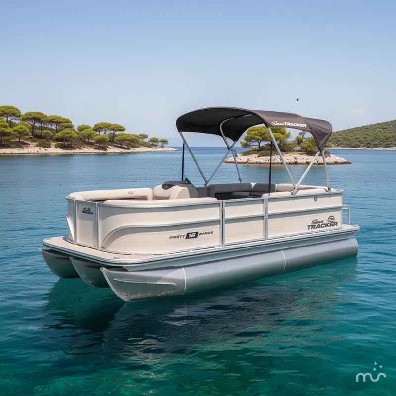 The Image of Sun Tracker Party Barge 16 DLX 2026 - 0