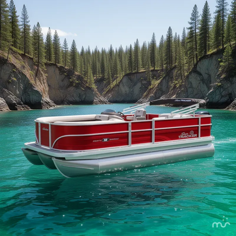 The Image of Sun Tracker Party Barge 18 DLX 2026 - 0