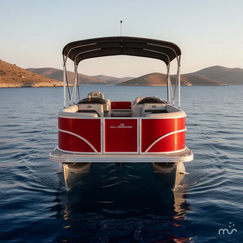 Slide: The Image of Sun Tracker Party Barge 18 DLX 2026 - 3
