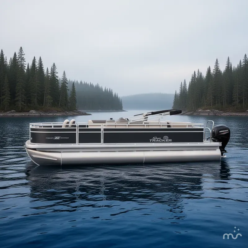 Slide: The Image of Sun Tracker Fishin' Barge 22 DLX 2026 - 2