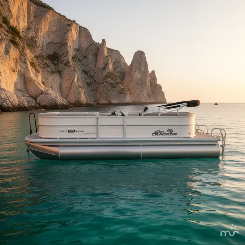 Slide: The Image of Sun Tracker Party Barge 20 DLX 2026 - 2