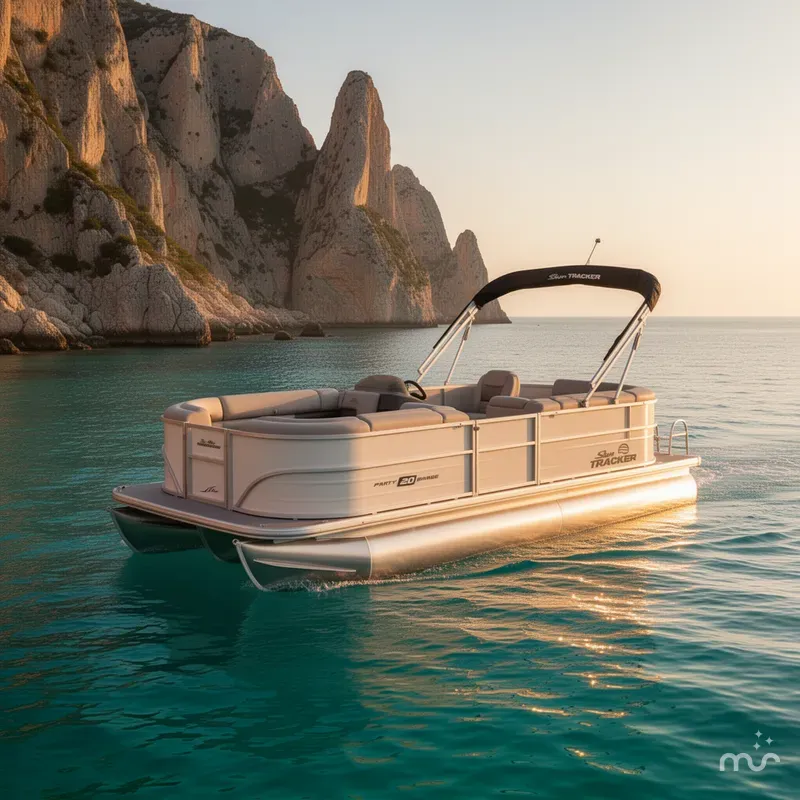 Slide: The Image of Sun Tracker Party Barge 20 DLX 2026 - 4
