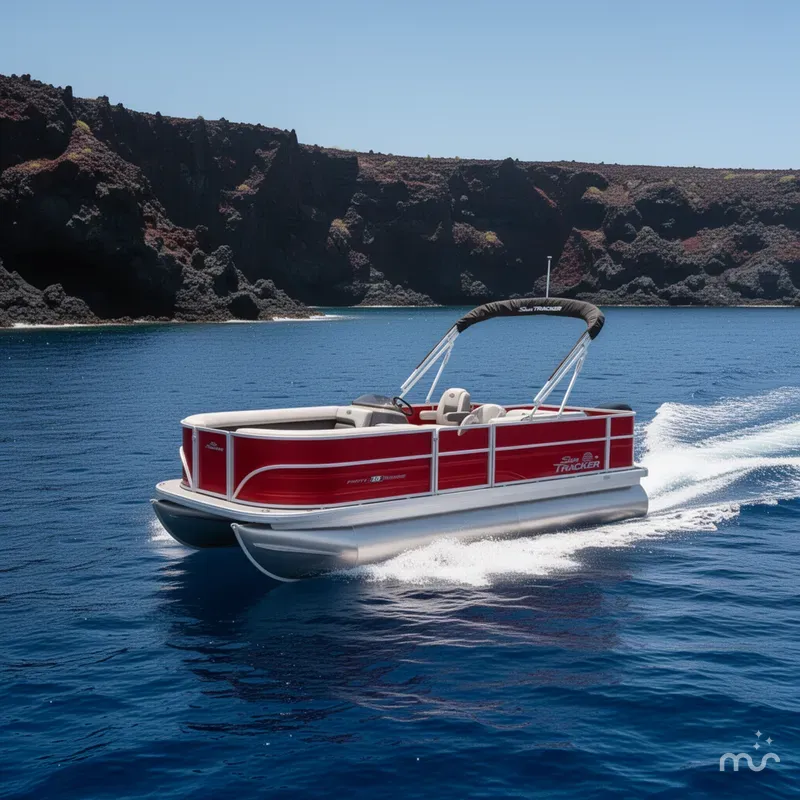 Slide: The Image of Sun Tracker Party Barge 18 DLX 2026 - 4