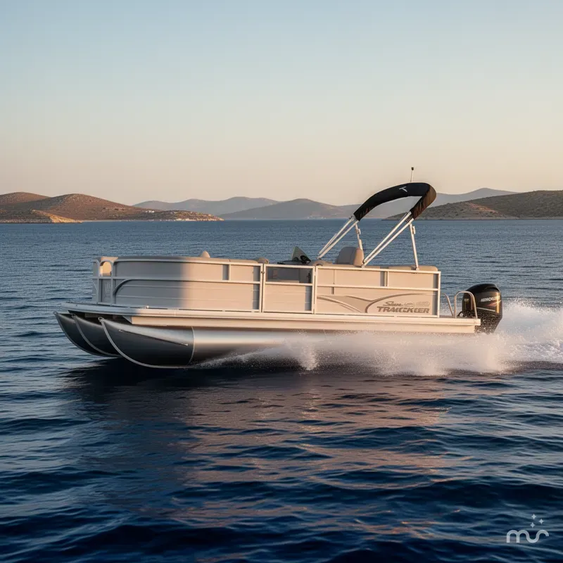 Slide: The Image of Sun Tracker Party Barge 16 DLX 2026 - 4