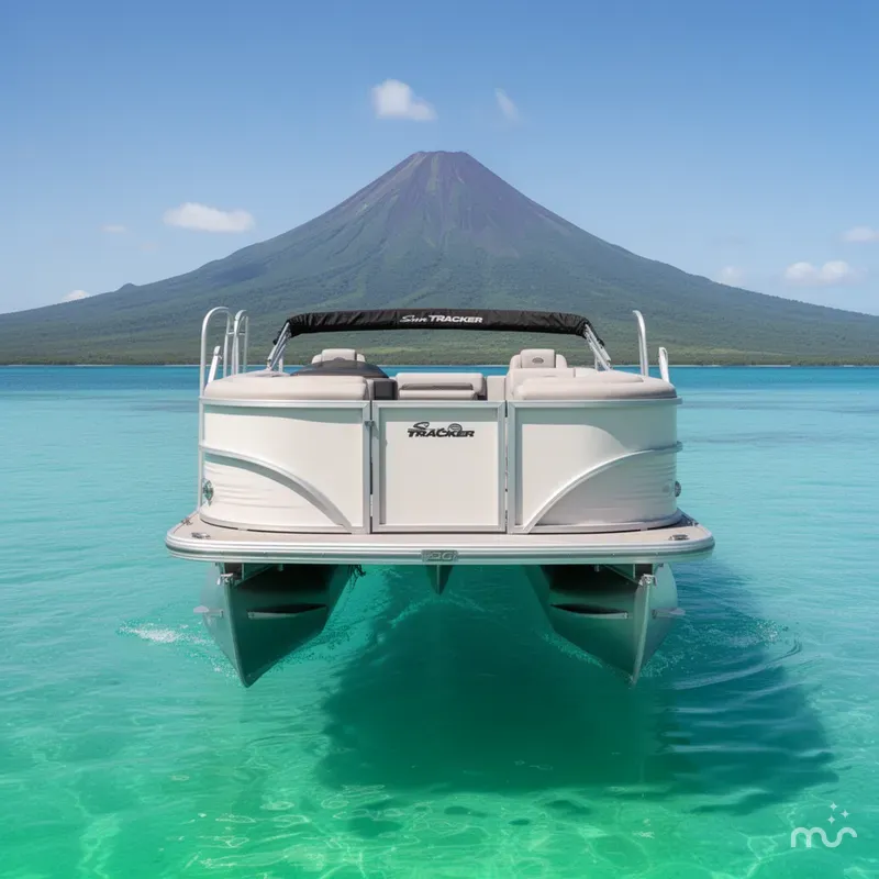 Slide: The Image of Sun Tracker Party Barge 20 DLX 2026 - 1