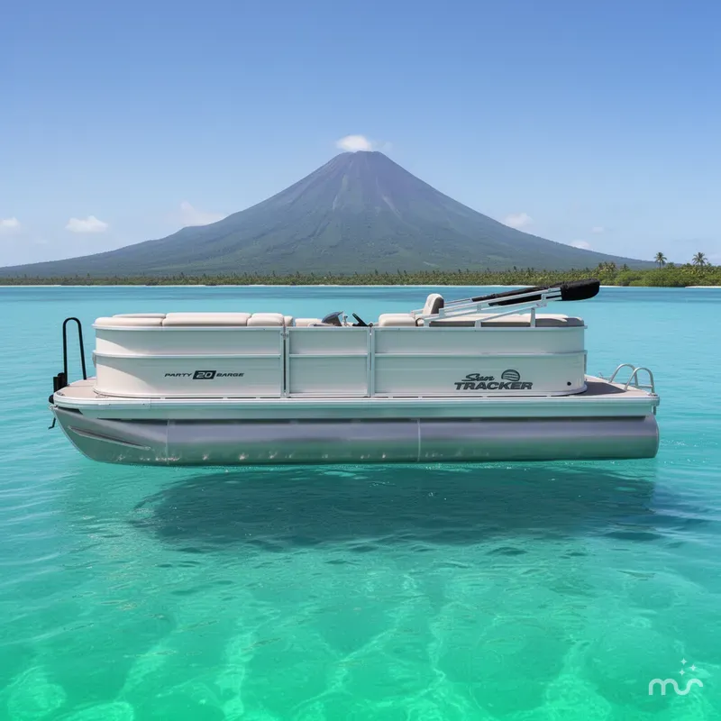 Slide: The Image of Sun Tracker Party Barge 20 DLX 2026 - 2