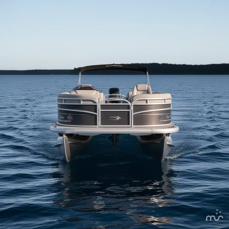 Slide: The Image of Sun Tracker Party Barge 22 DLX 2024 - 2
