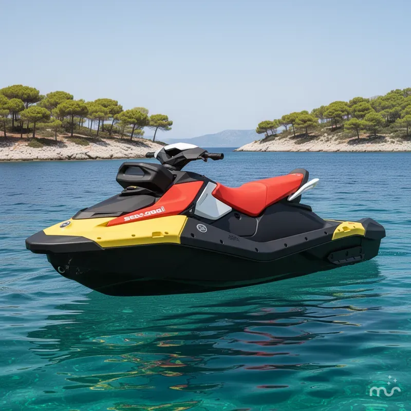 Slide: The Image of Sea-Doo Spark for 3 90 hp Convenience package with iBR and Audio in option 2026 - 2