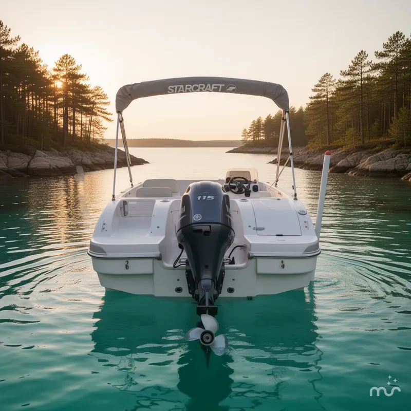 Slide: The Image of Starcraft 1915 Deck boat Yamaha 115 2018 - 3