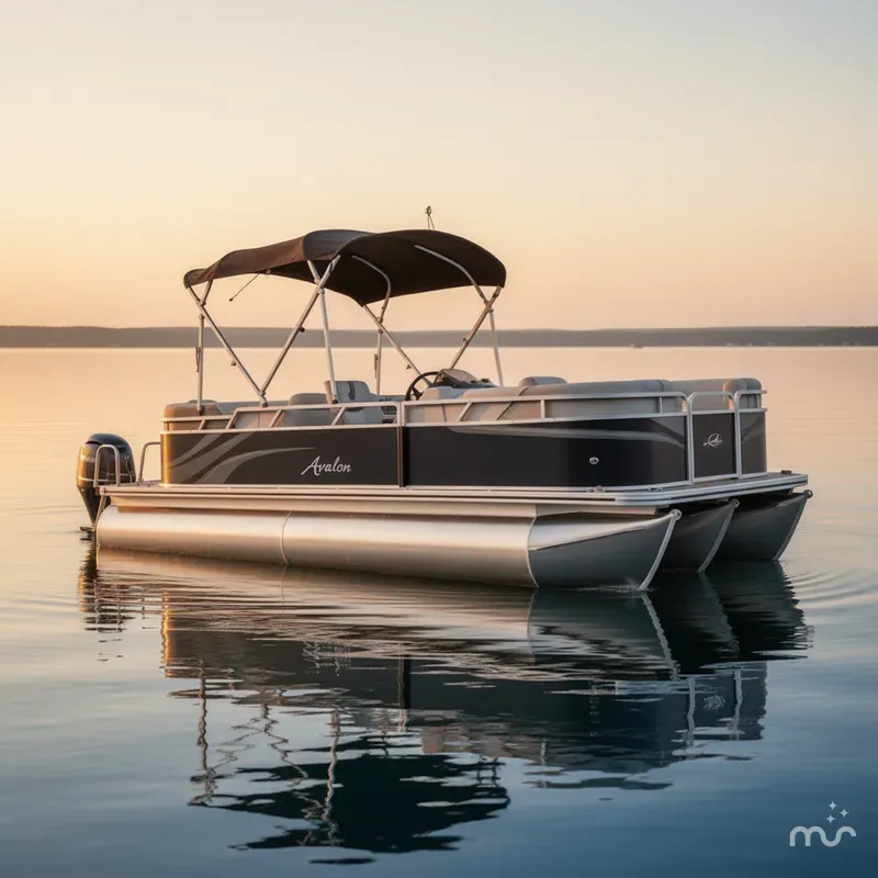Slide: The Image of Avalon Venture Quad Lounger 21 FT 2180QL 2023 - 0