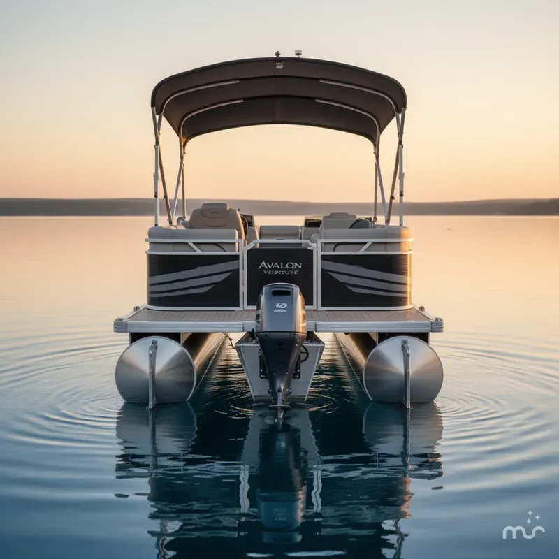 Slide: The Image of Avalon Venture Quad Lounger 21 FT 2180QL 2023 - 2