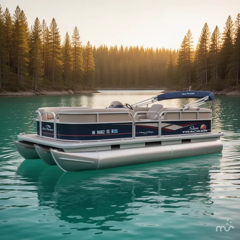 The Image of Sun Tracker Party Barge 18 DLX 2019 - 0