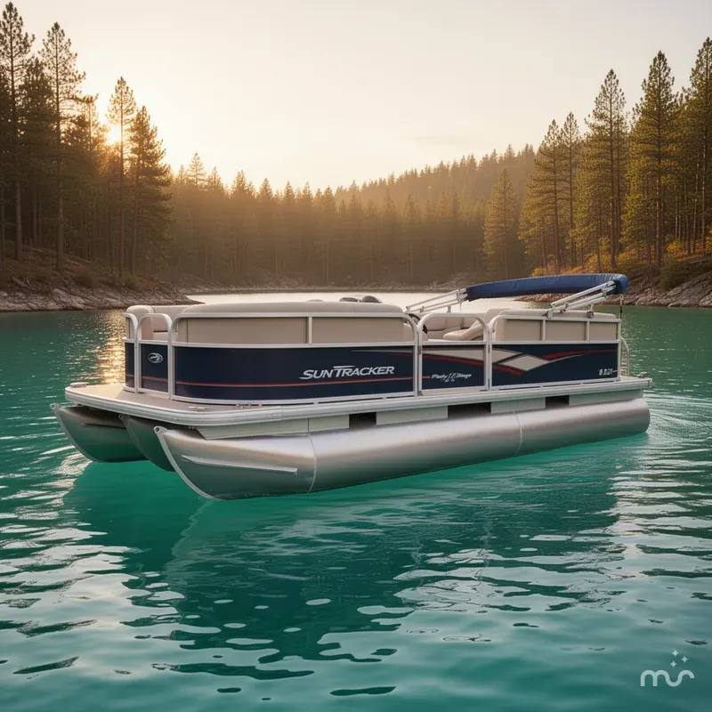Slide: The Image of Sun Tracker Party Barge 18 DLX 2019 - 2