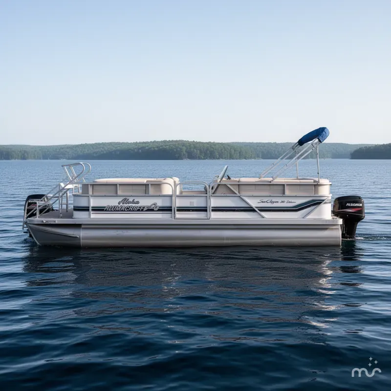 Slide: The Image of Aloha Alumacraft Sun Clipper 240 Deluxe 1991 - 1