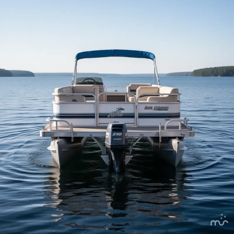 Slide: The Image of Aloha Alumacraft Sun Clipper 240 Deluxe 1991 - 2