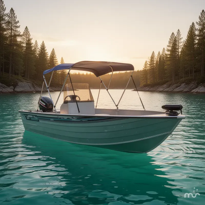 The Image of Lowe 1620 Aluminum Deep V / 1992 Johnson 70 Hp Outboard 1993 - 0