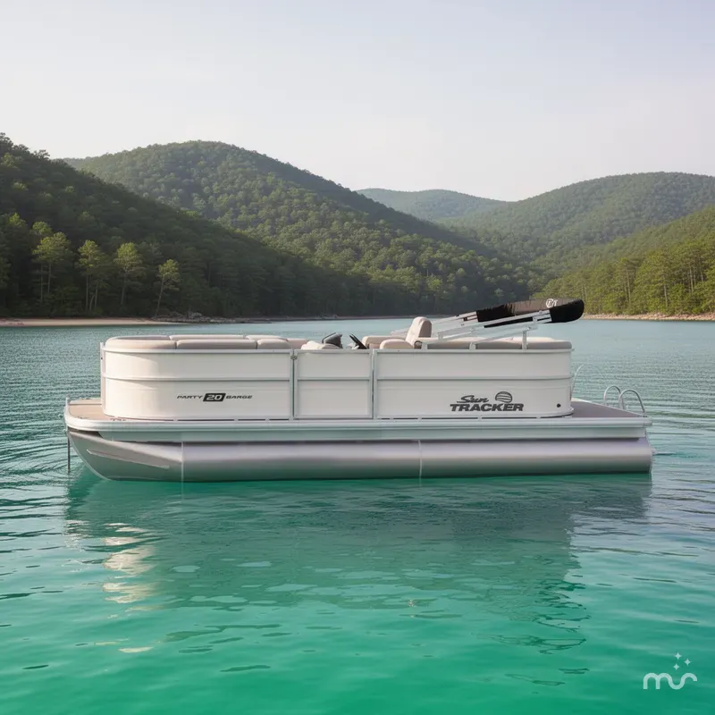 Slide: The Image of Sun Tracker Party Barge 20 DLX 2026 - 2